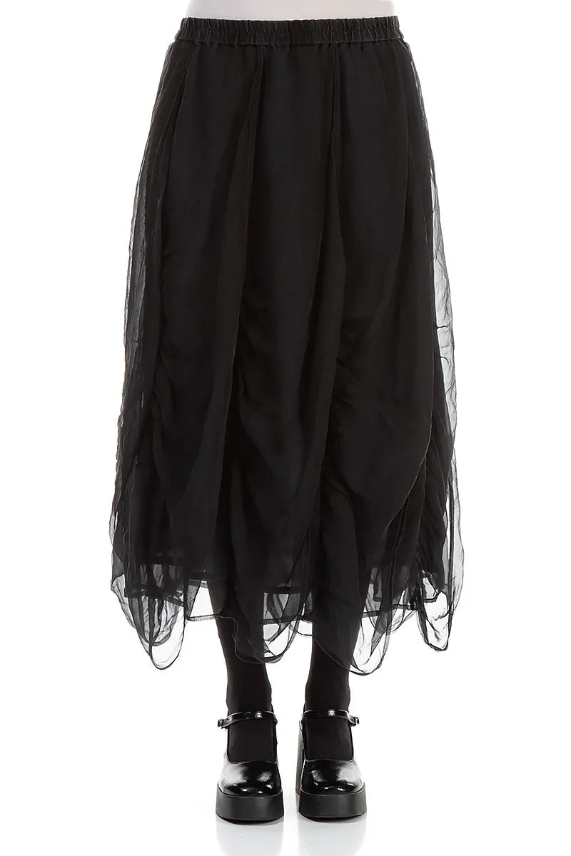 GRIZAS - RUCHED CHIFFON SKIRT