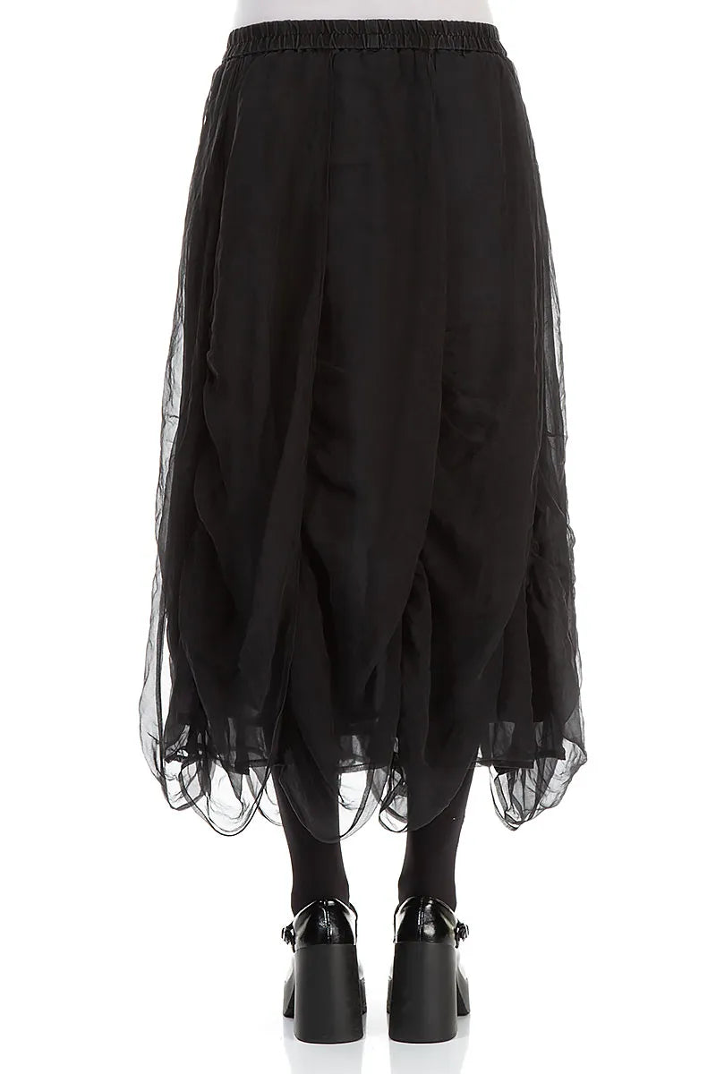 GRIZAS - RUCHED CHIFFON SKIRT