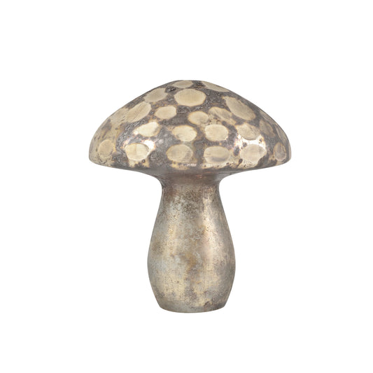 RL - ALORA SILVER MUSHROOM DECORATION