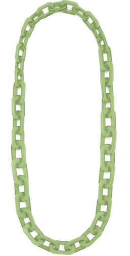 ZENZII- RESIN FLAT LINK NECKLACE