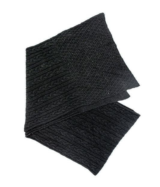 MM - CABLE KNIT SPARKLE SCARF