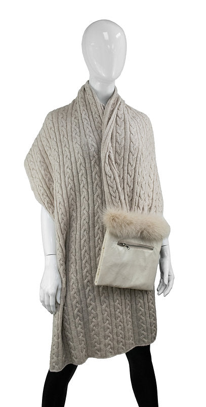 MM - PULLTHROUGH CASHMERE SCARF W/POUCH