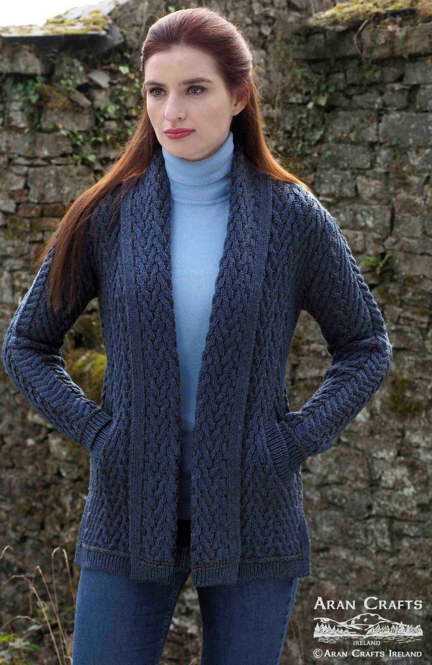 Killala Herringbone Cardi - Suttles & Seawinds
