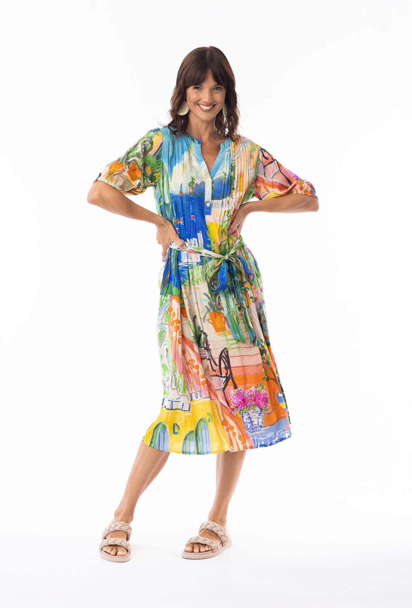 Sardinia Pleat Front Dress