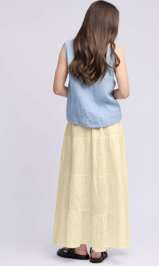 Linen Long Skirt - 4 Tier - Suttles & Seawinds