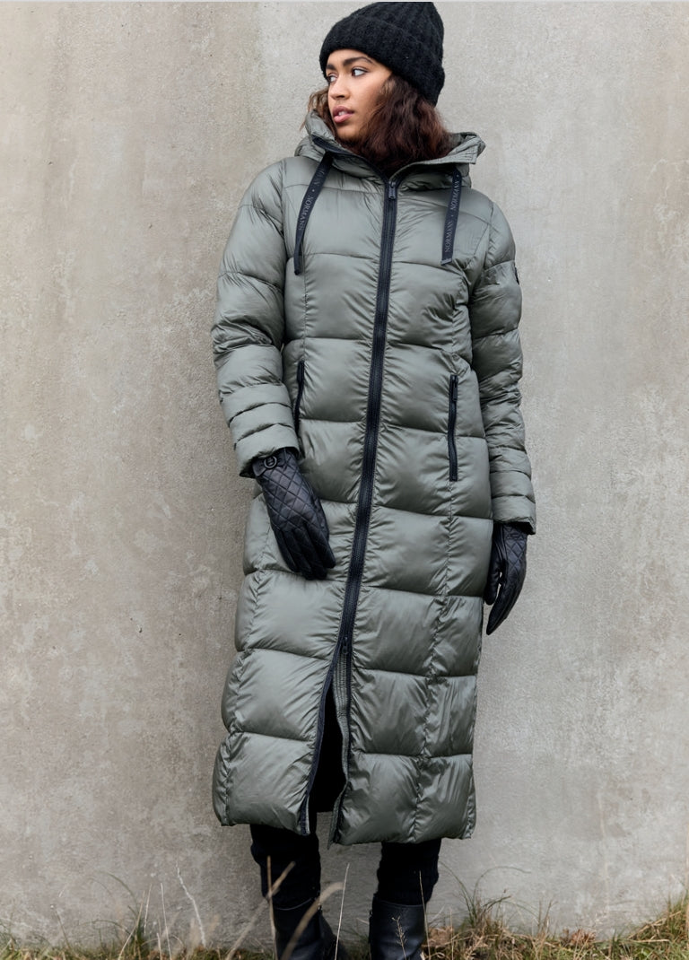 Long Hooded Puffer Coat