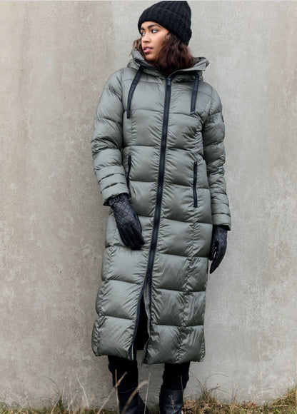 Long Hooded Puffer Coat