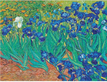 Van Gogh's Irises 1000 Piece Jigsaw Puzzle