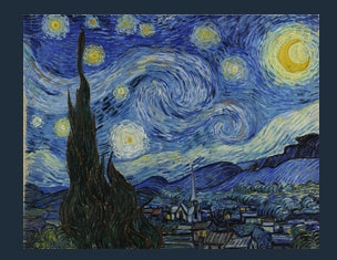 STARRY NIGHT STATEMENT CRESENT NECKLACE