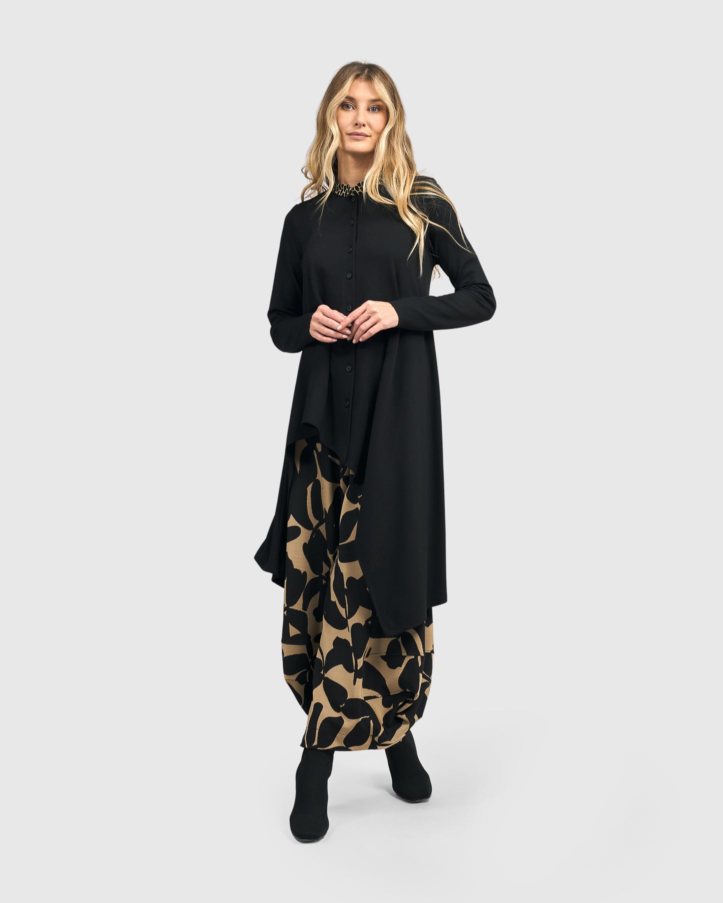 ALEMBIKA -LONG BLACK  DUSTER JKT