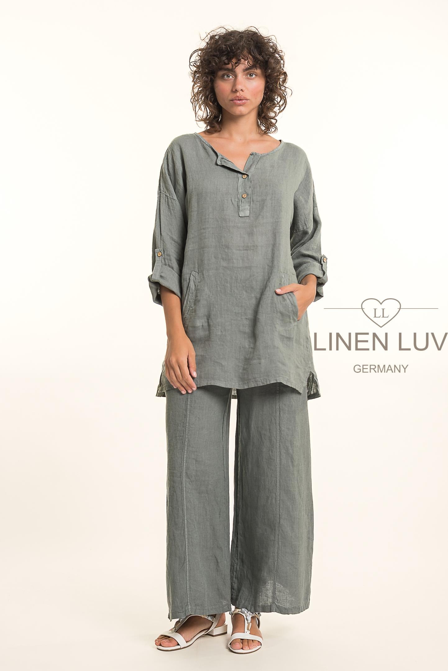 French Linen Tunic Top - Suttles & Seawinds