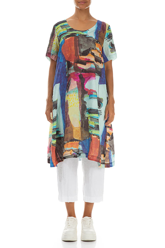 Short Sleeve Linen Tunic