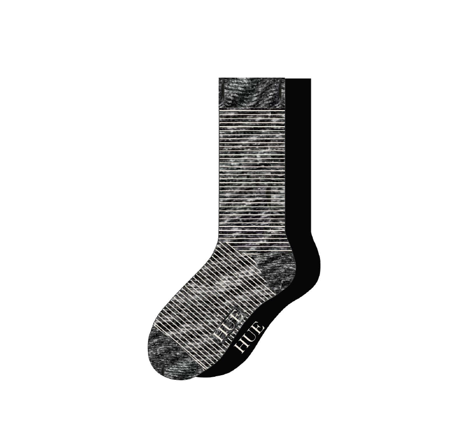 HUE - SPACE DYE BOOT SOCK 2 PK