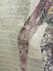 sariKNOTsari  PRG6786 Sheer Avatar Pure Silk Maxi Kaftan