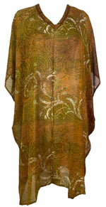 Load image into Gallery viewer, sariKNOTsari  PRG6621 Sheer Avatar Pure Silk Midi Length Kaftan
