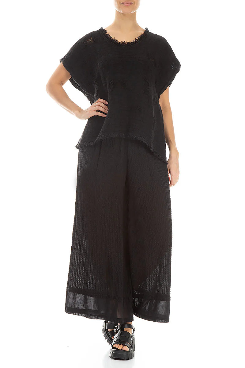 GRIZAS - WIDE SILK BLEND PANT