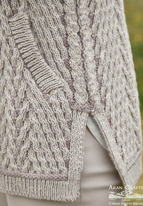 ARAN CRAFTS - HERRINGBONE CARDIGAN