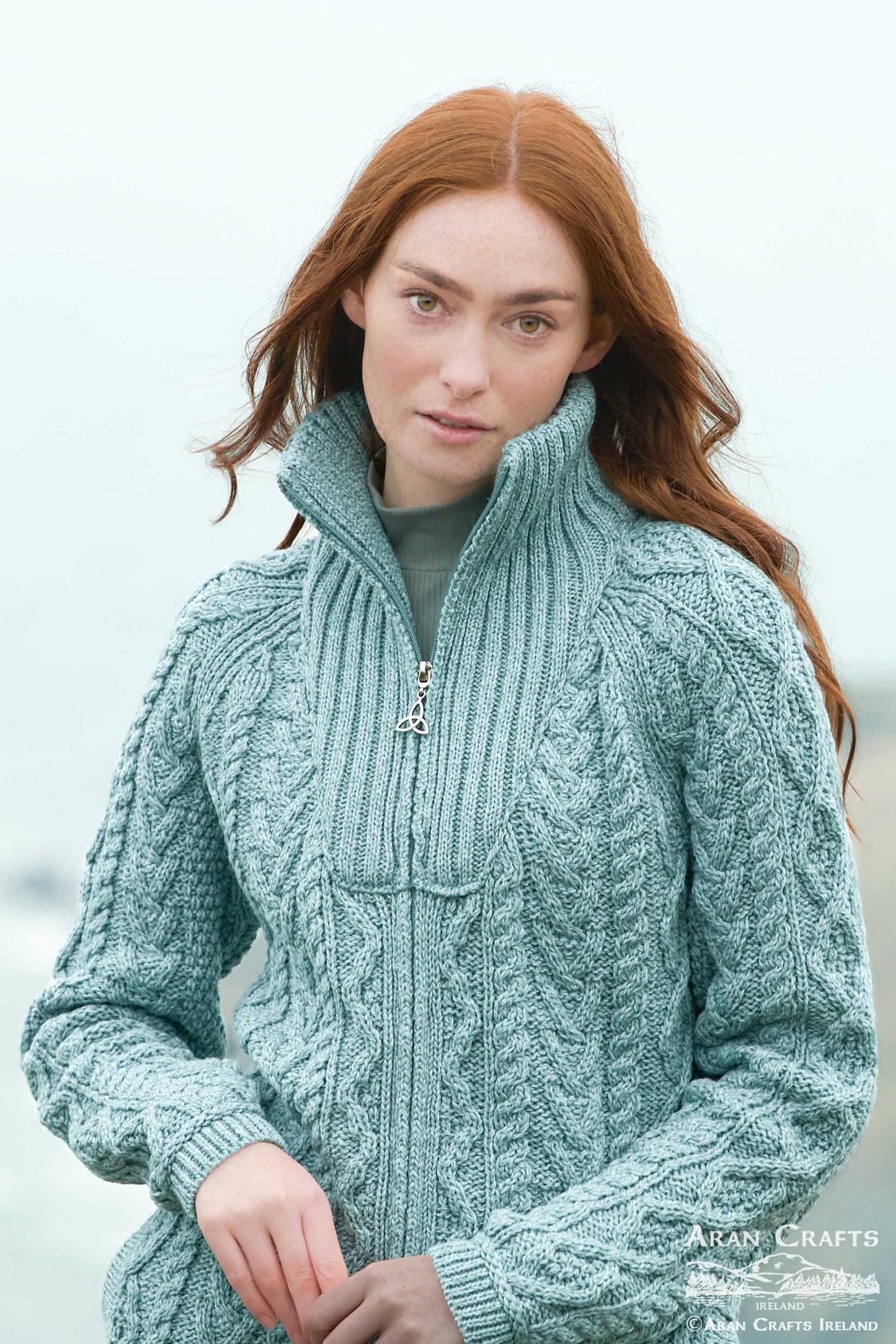 ARAN CRAFTS - TROYER NECK COAT