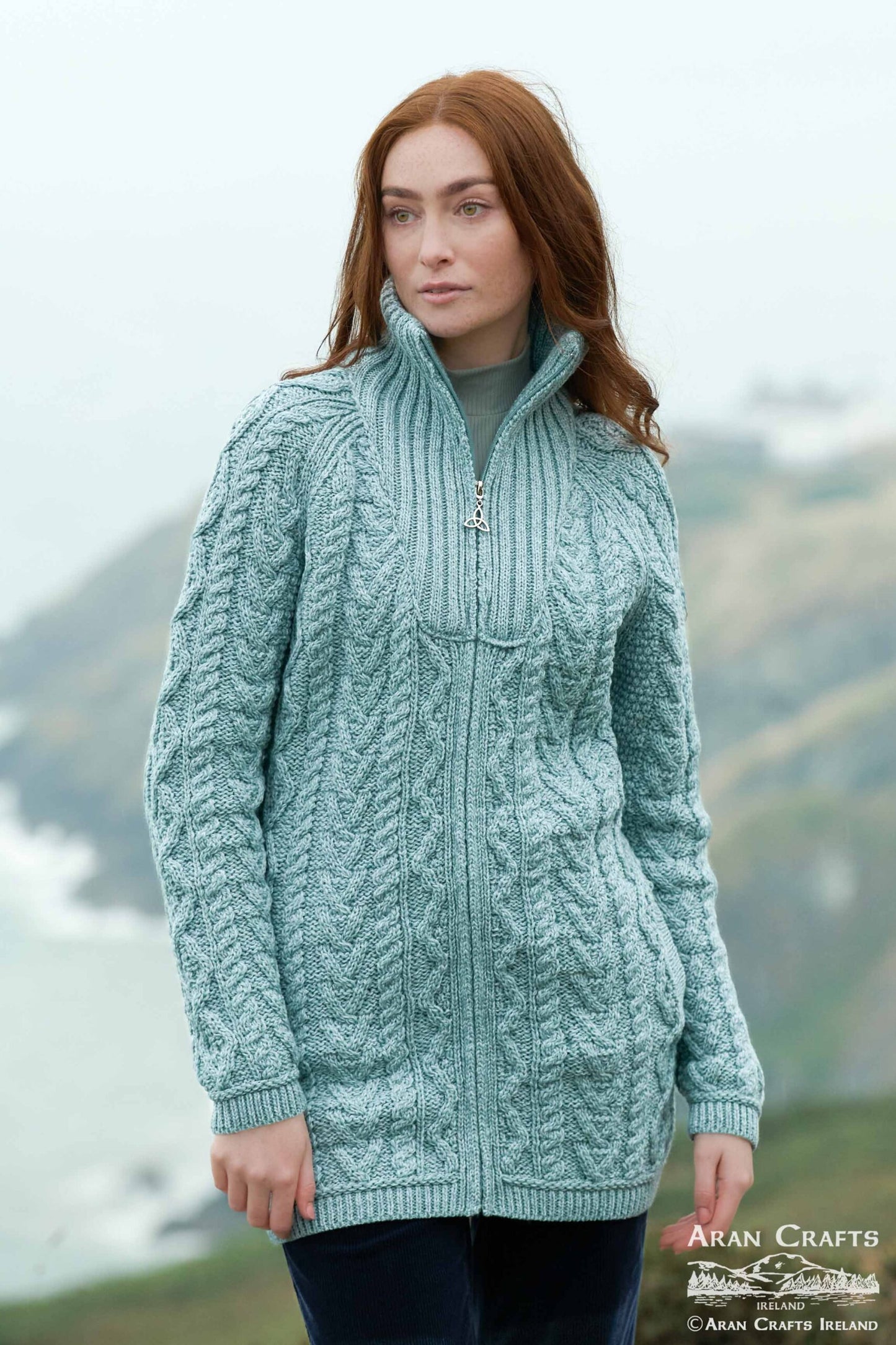 ARAN CRAFTS - TROYER NECK COAT