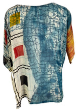 Load image into Gallery viewer, sariKNOTsari  PRG6313 Sheer Avatar Pure Silk Side Slit Top
