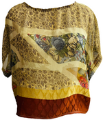 Load image into Gallery viewer, sariKNOTsari  Hayes Avatar Sheer Pure Silk Boxy Top
