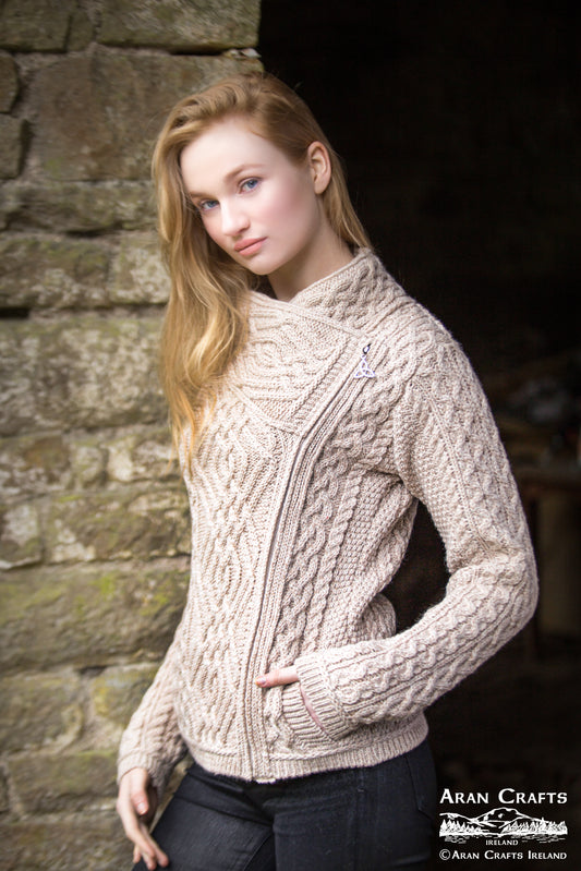 ARAN CRAFTS - ZIP CARDIGAN