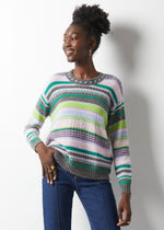 Load image into Gallery viewer, ZAKET &amp; PLOVER - TEXTURED STRIPE CREW
