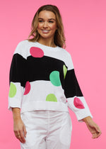 Load image into Gallery viewer, ZAKET &amp; PLOVER - SPOT &amp; STRIPE SWEATER
