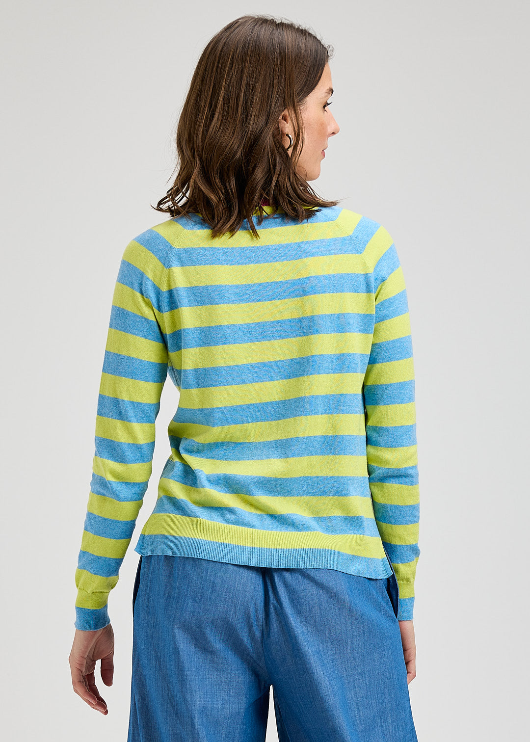 Stripe Long Sleeve Henley - Suttles & Seawinds