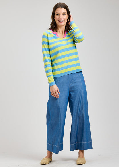 Ankle Length Denim Pant - Suttles & Seawinds