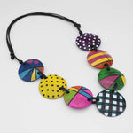 Load image into Gallery viewer, Sylca Designs - Colorful Rhea Disc Necklace
