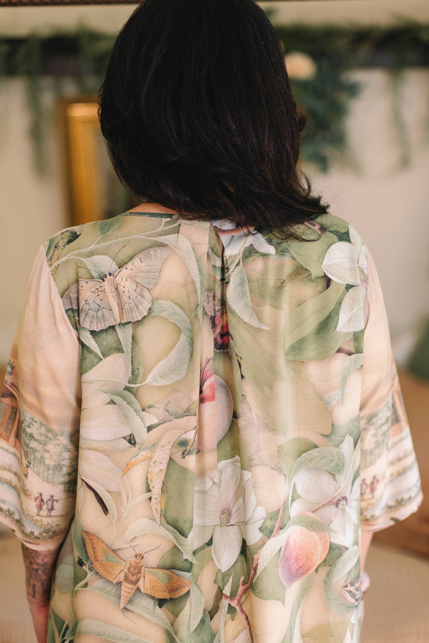 Fleur De Soleil Artist Dress w/ Pockets & Florals - Suttles & Seawinds