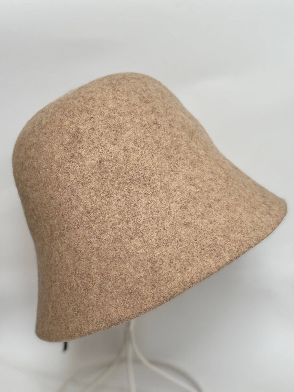 Taupe Wool Bucket Hat