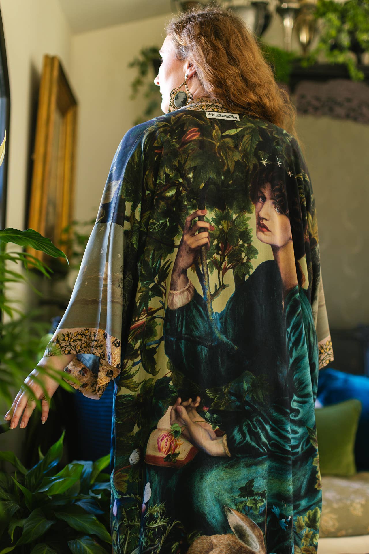 Bella Notte Opera Duster Kimono Robe w/Rabbit & Moon - Suttles & Seawinds