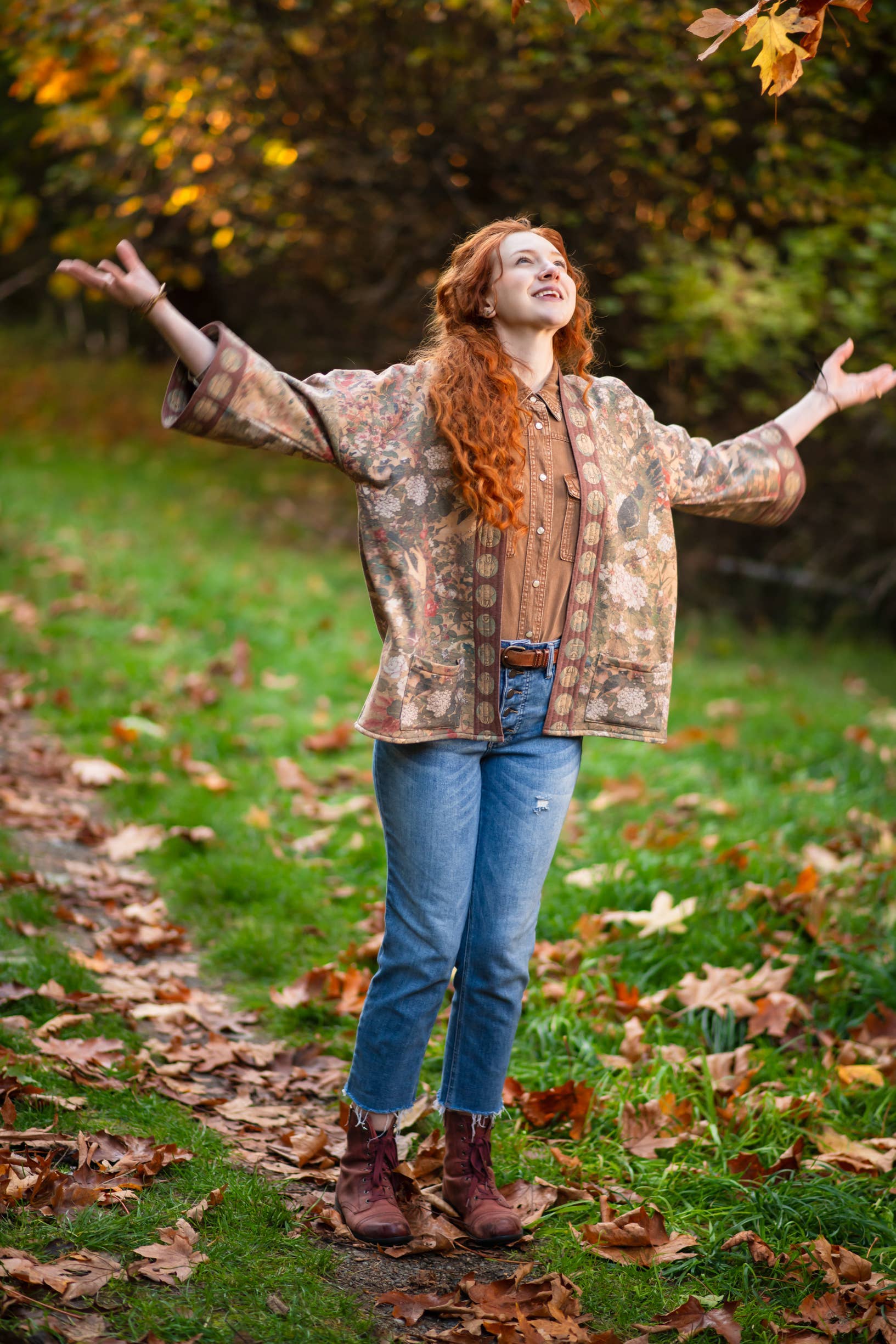 Dream Weaver Fleece Cottage Cardigan Kimono Jacket w/ Zodiac - Suttles & Seawinds