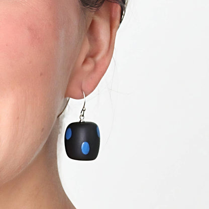 Sylca Designs - Black/Blue Lyla Earrings - Suttles & Seawinds