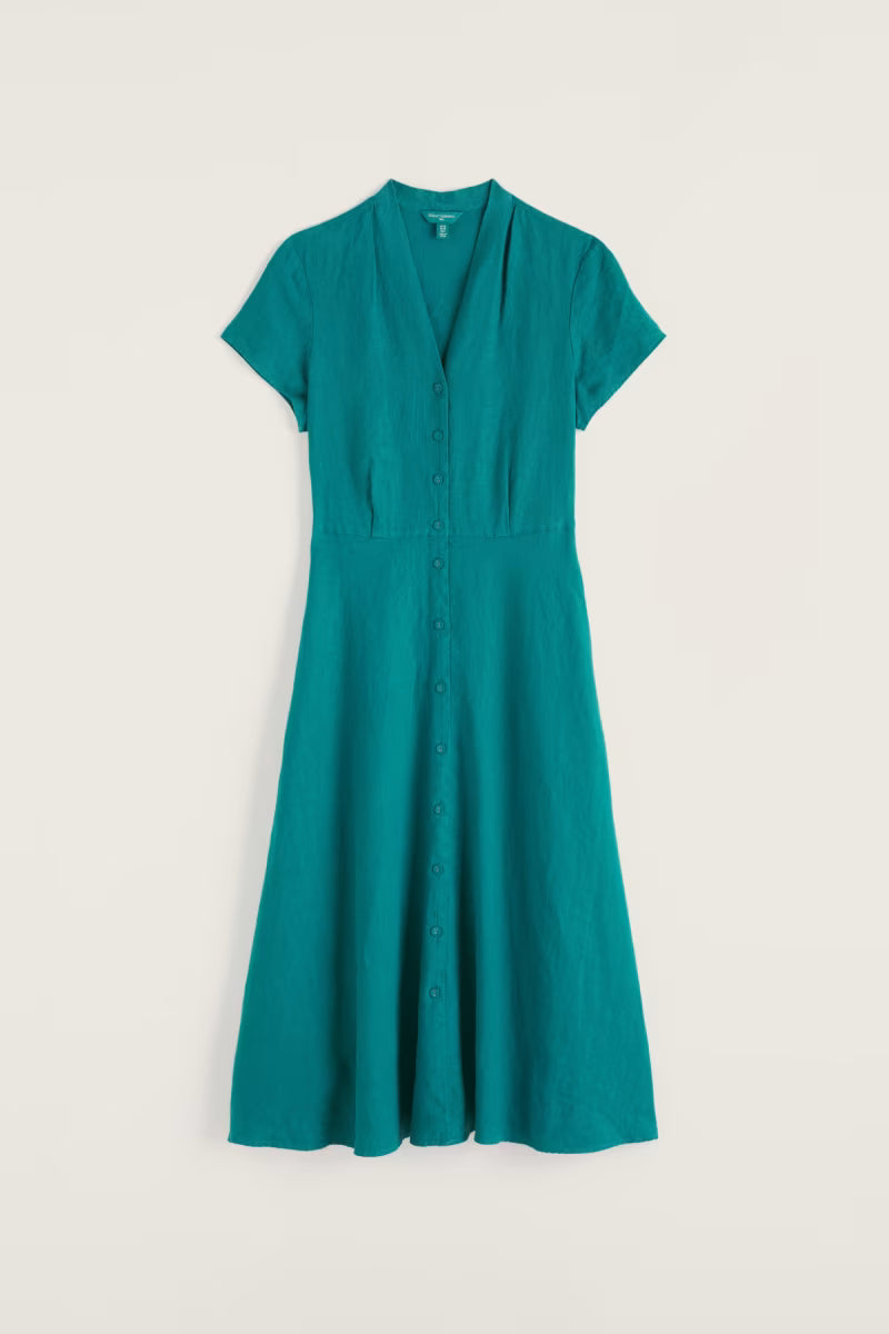 Carved Wood Dress - Teal - Suttles & Seawinds