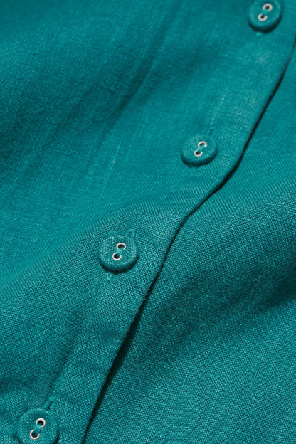 Carved Wood Dress - Teal - Suttles & Seawinds