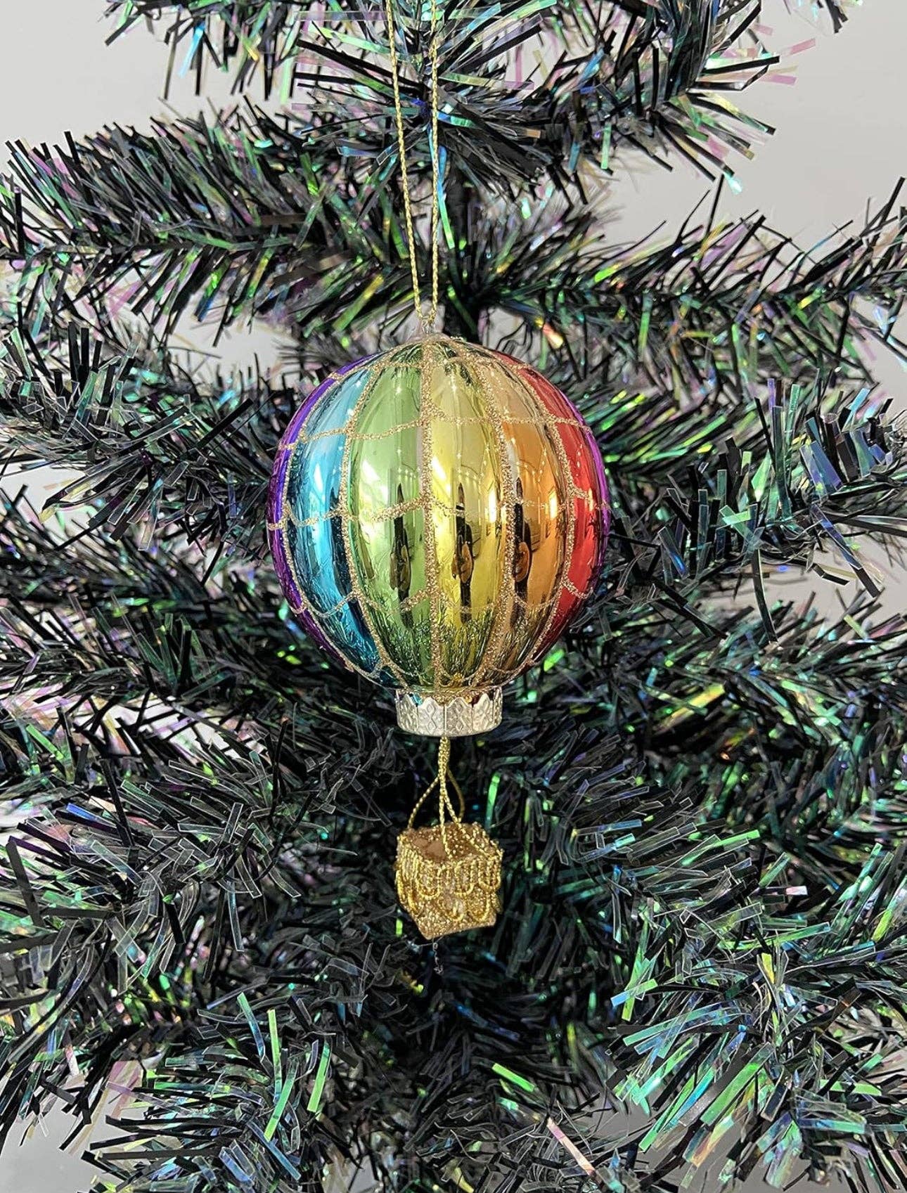 Marissa's Gifts - Glass Christmas hot air balloon