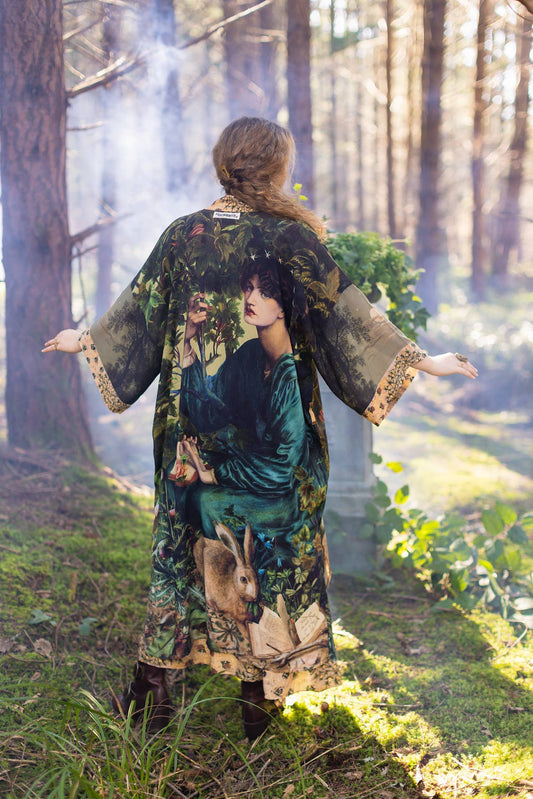 Bella Notte Opera Duster Kimono Robe w/Rabbit & Moon - Suttles & Seawinds