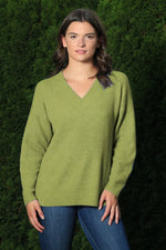 Load image into Gallery viewer, ECHO VERDE - THE BOYFRIEND V SWEATER
