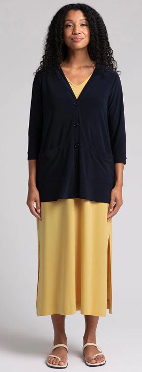 SYMPLI - CLASSIC BUTTON CARDIGAN