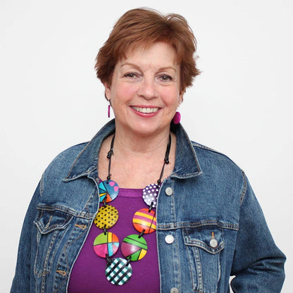 Sylca Designs - Colorful Rhea Disc Necklace - Suttles & Seawinds