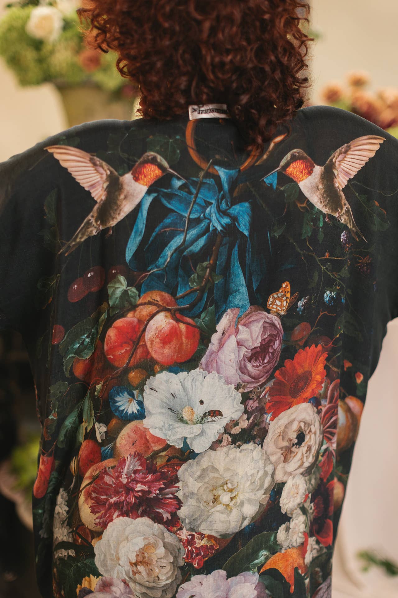Flight of Fancy Opera Duster Kimono Robe Hummingbird - Suttles & Seawinds