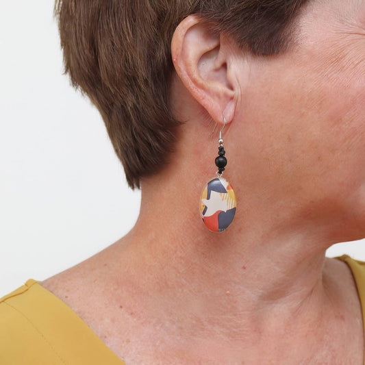 Sylca Designs - Bird Print Earrings