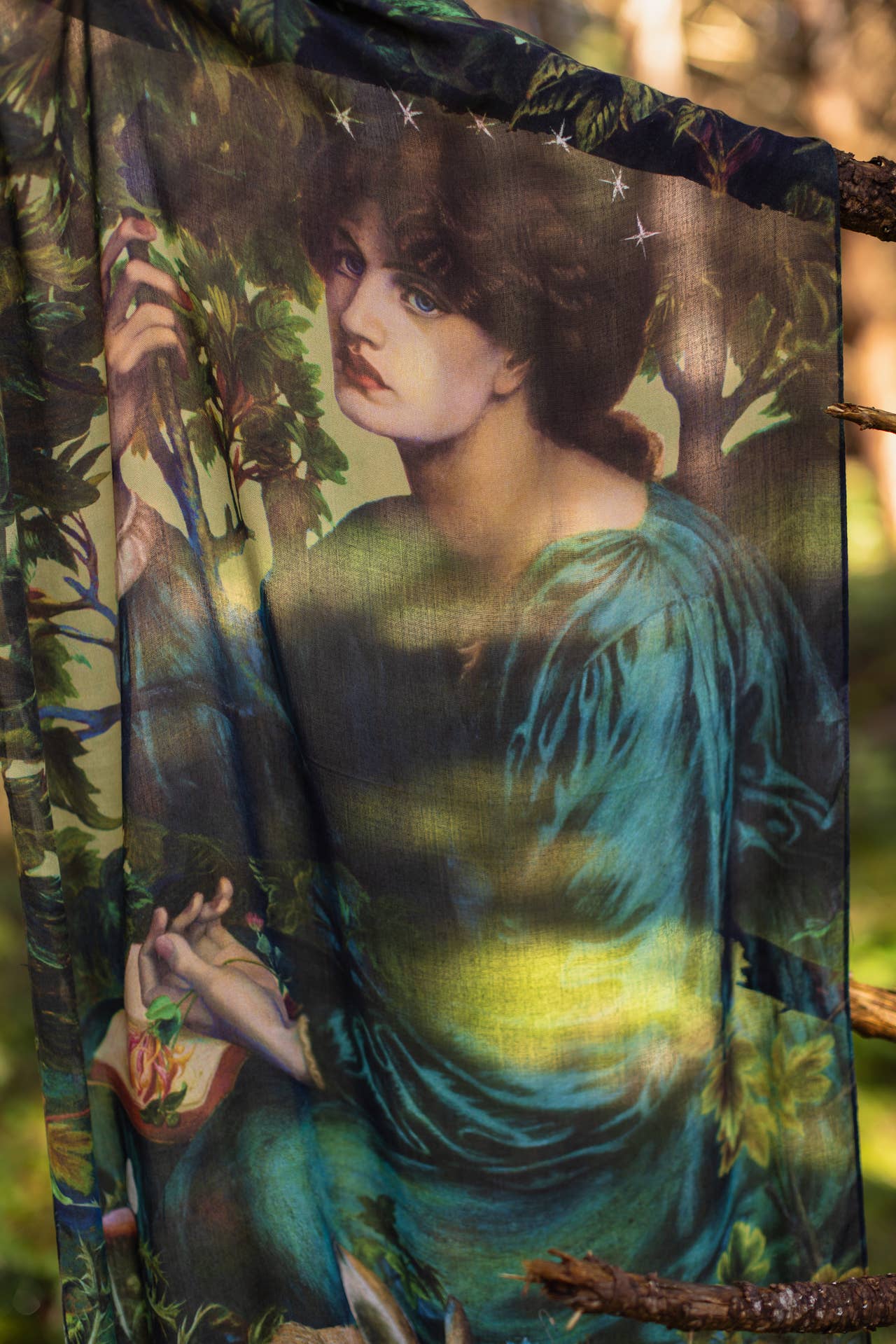 Bella Notte Bohemian Scarf with Rabbit and Moon - Suttles & Seawinds