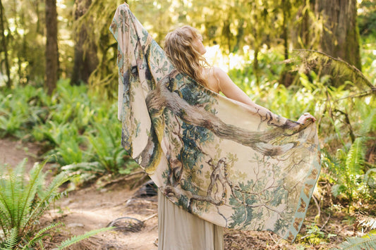 Market of Stars (Worldwide) - Earth & Sky Scarf with Tree Print