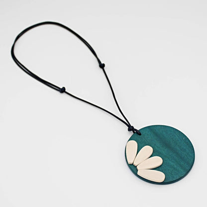 Sylca Designs - Teal He Loves Me Pendant - Suttles & Seawinds