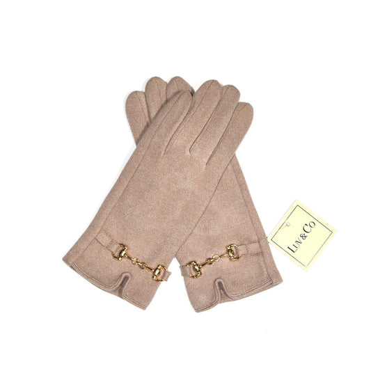 Glove taupe