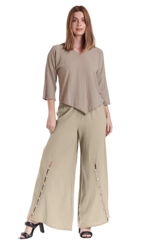 Dallas Long Button Pant